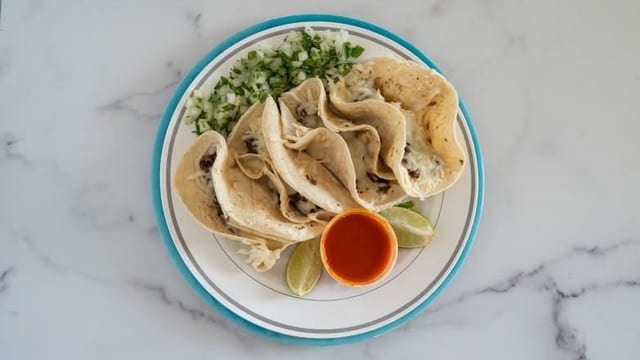 30 Tacos De Barbacoa w Cheese.